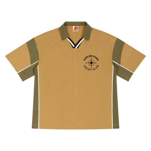 HRYC Cross-Color Polo — Ground Sheik